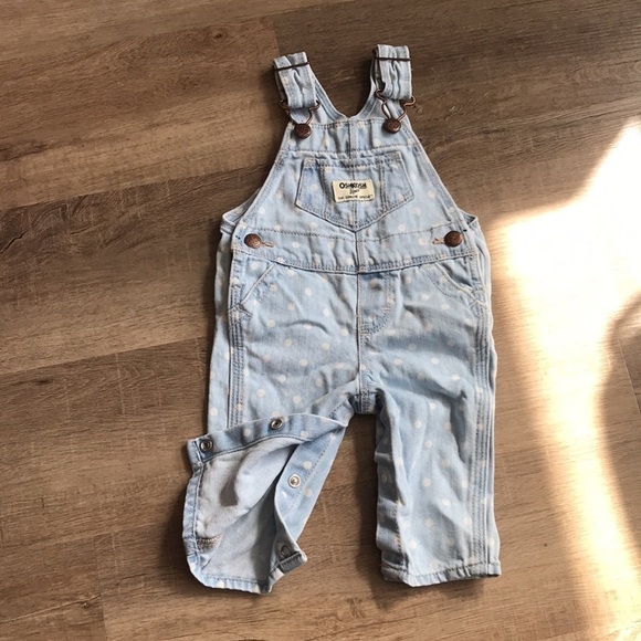 4/$25 Oshkosh Denim overalls 3 month - Picture 1 of 6